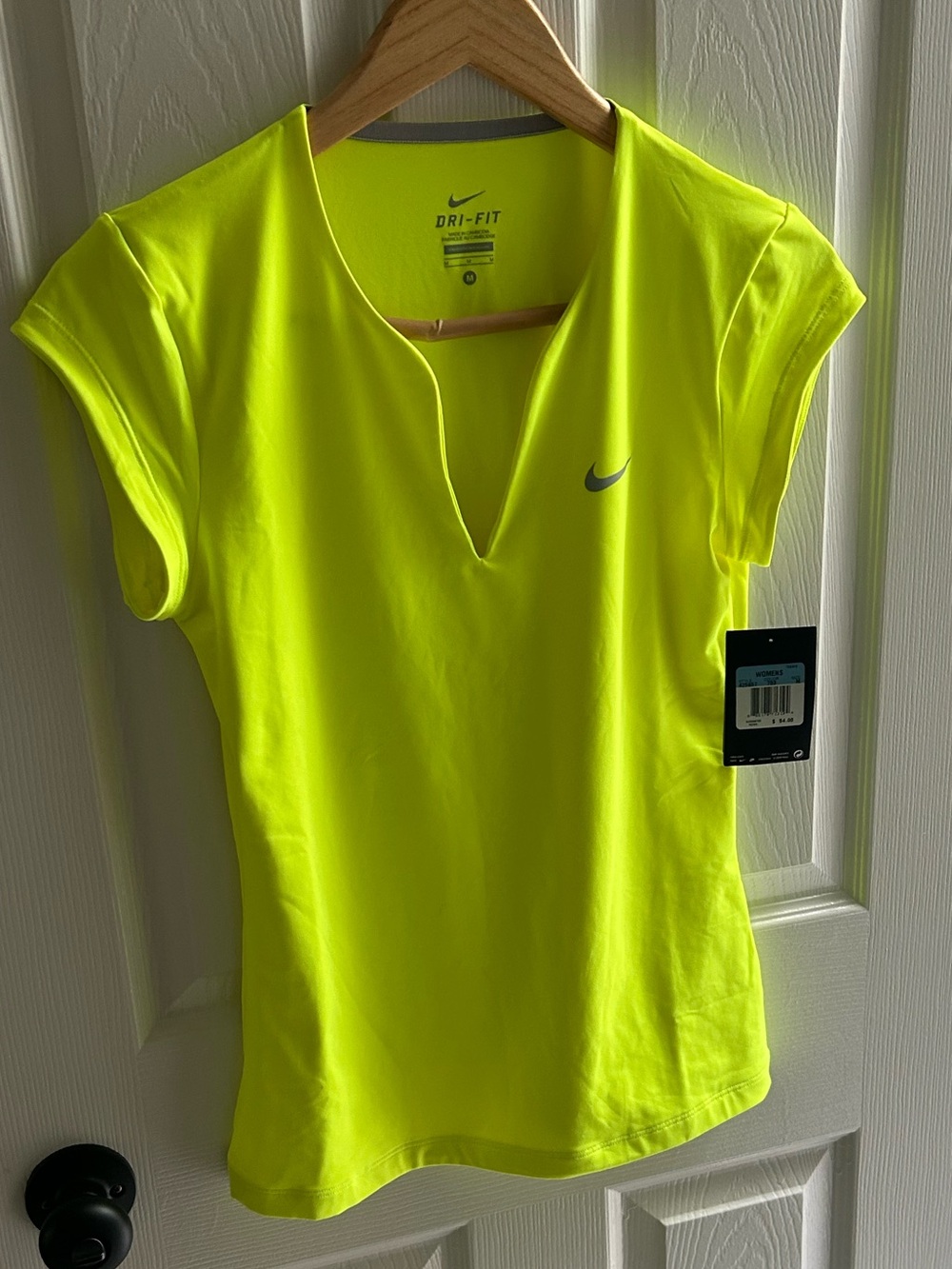 Nike Neon Yellow Short Sleeve Dri-FIT Women's Training Tee